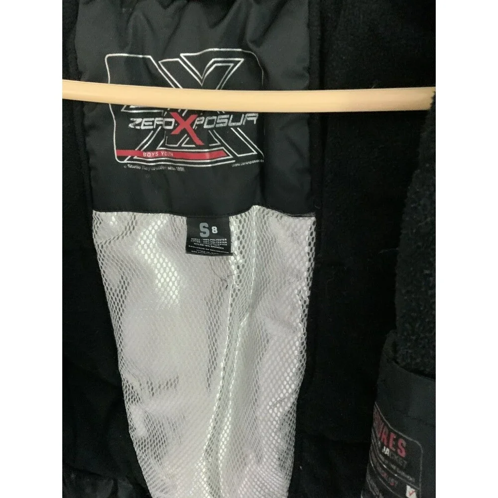 ZeroXposur Boys Ski Snowboard Winter  Jacket  With Powder Skirt Size 8